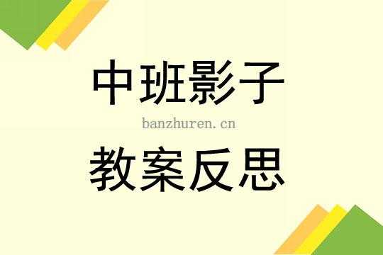 中班教案语言影子（中班教案语言影子教案反思）