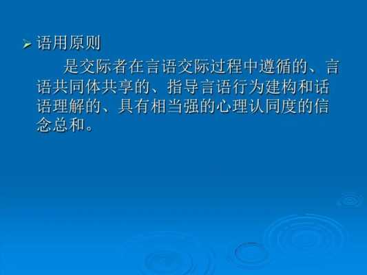 语言使用的原则是（语言的使用包括）