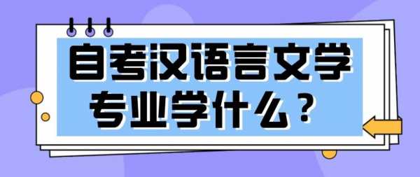 我想学汉语言文学（想学汉语言文学理由）