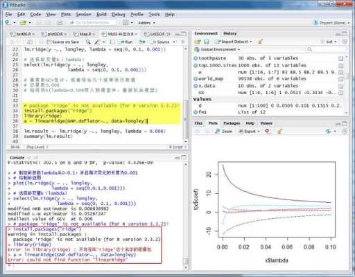岭回归r语言（回归分析r语言操作代码）