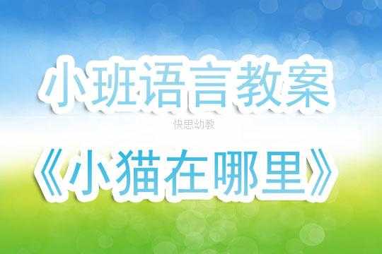 小班语言小猫在哪里（小班语言小猫在哪里教学反思）