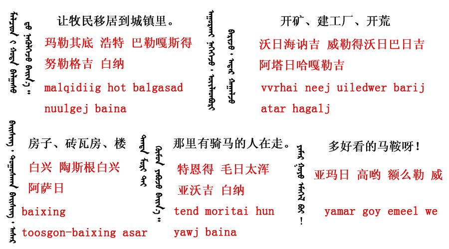 内蒙语语言翻译（内蒙语音翻译）