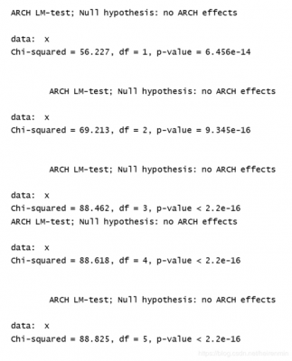 r语言arch模型（r语言建立ar模型实例）