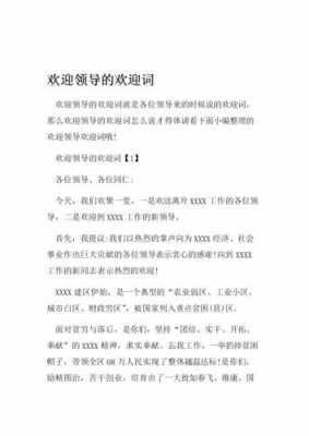 公司欢迎领导语言（欢迎领导到公司怎么说）