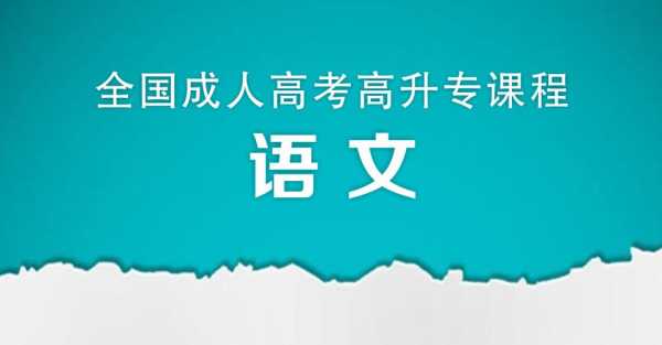 成考语言视频（成考视频语文高起专）