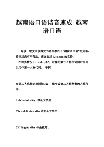 中文越南语语言互译（中文越南语语言互译翻译）