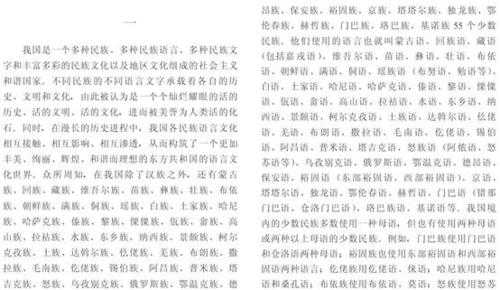 无本民族语言第二语言（没有本族语言的少数民族）