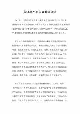 语言区材料总结（语言区区域总结）