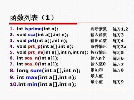 c语言数学函数（c语言数学函数大全）