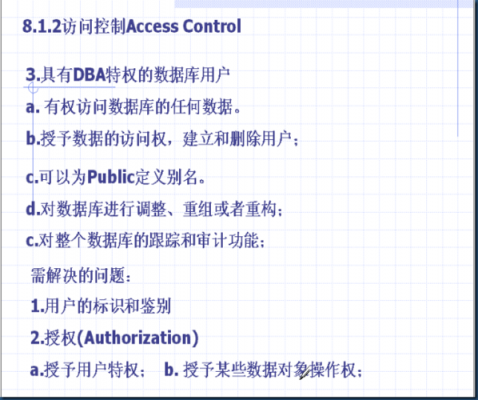 数据访问语言（数据访问控制语言）