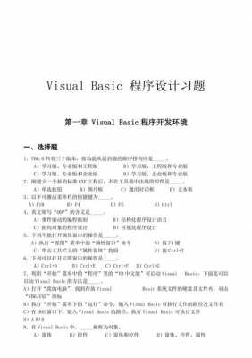 高级语言程序设计vb随堂练习（高级语言程序设计视频）