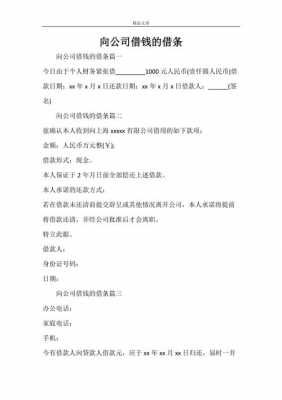 公司借钱语言（跟公司借款怎么说）