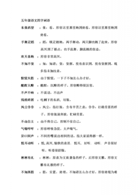 语言特点词语是什么（语言特点的四字词语）