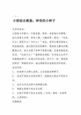 语言大班小种子教案（大班语言活动小种子教案）